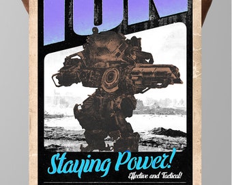 Titanfall 2 Ion Poster: Retro Gaming Art Print