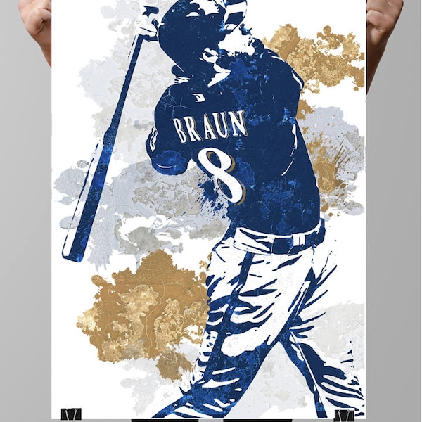 Ryan Braun, Milwaukee Brewers, Sports Poster, Fan art, Sports wall art,Wall art, Fan art, Wall Art, Sports art, Sports Print, Kids Decor