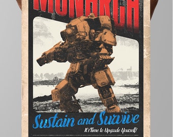 Titanfall 2 Monarch Fan Art Poster Titan Gamer Art 