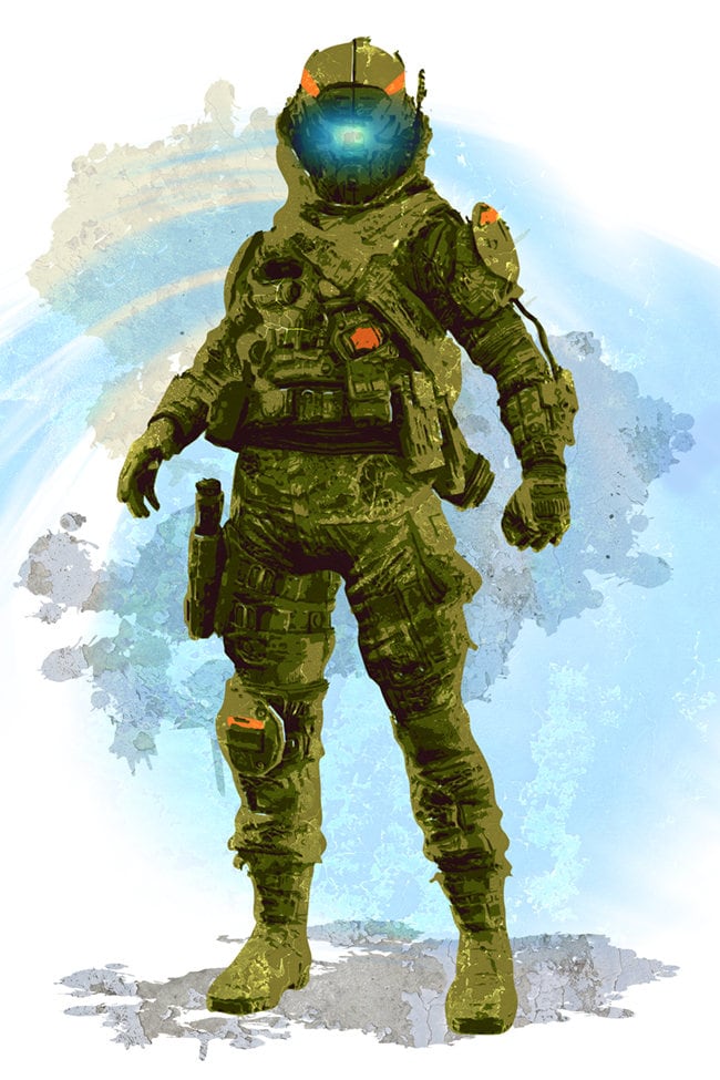 Titanfall 2, IMC Militia Pilot, Fan Art Poster, Titan, Gamer