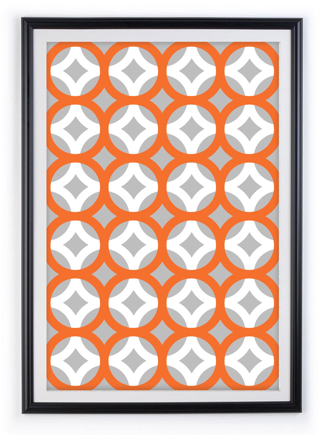 Retro Pattern Wall Art Poster Art Poster Art Circular Etsy