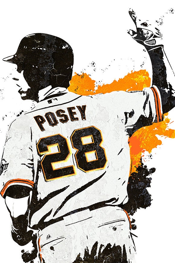 BUSTER POSEY Jersey Photo Picture Art San Francisco Giants 