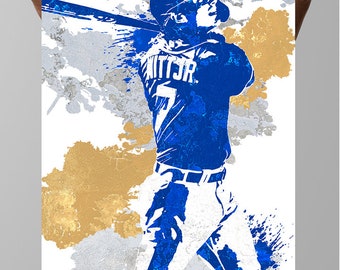 Bobby Witt Jr. Art Poster: Kansas City Royals Fan Art