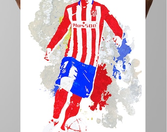 Fan art, Antoine Griezmann, Atlético Madrid and the France national team Soccor Sports Poster