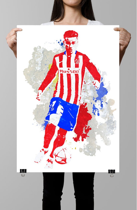 Fan Art Antoine Griezmann Atletico Madrid And The France Etsy