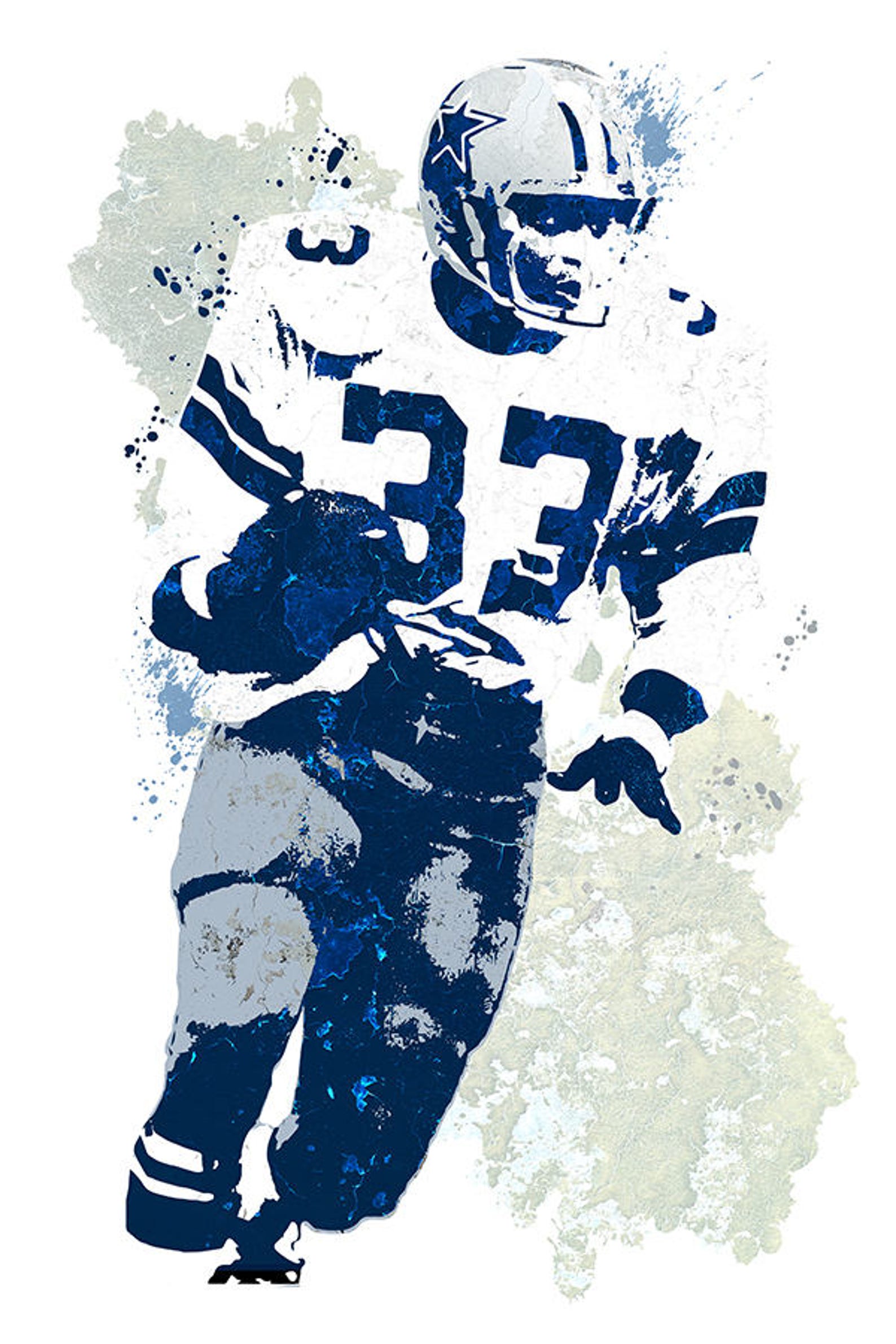 Fan art poster Tony Dorsett Dallas Cowboys Poster Wall art | Etsy