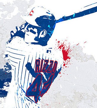 Anthony Rizzo Chicago Cubs Poster - Etsy