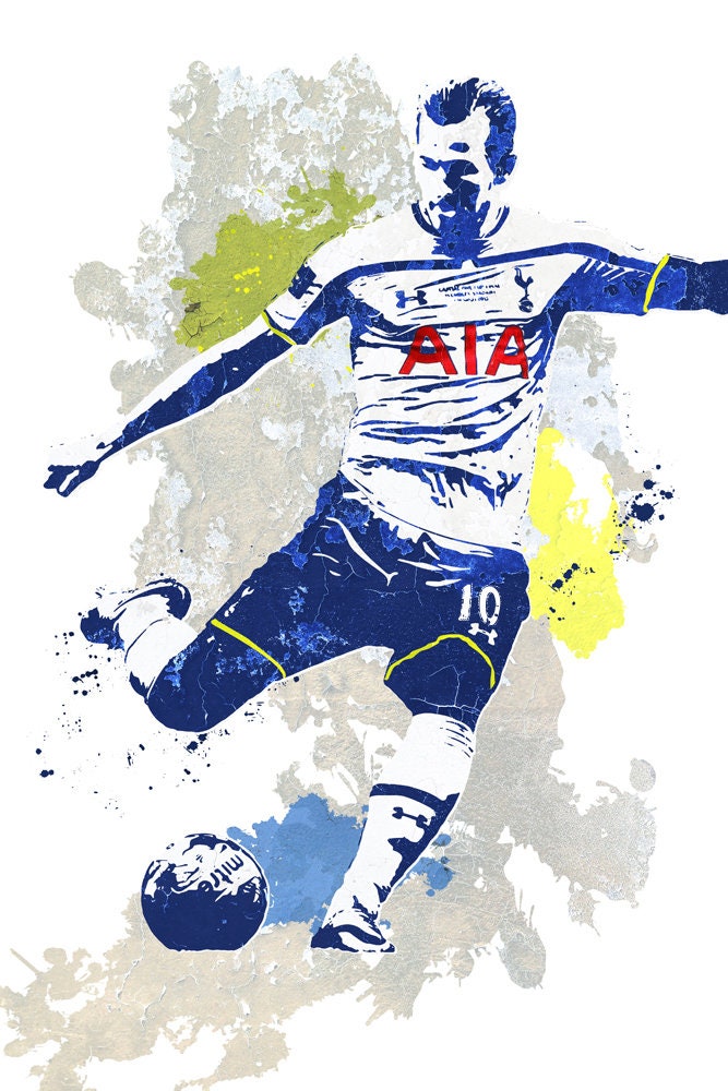 The back of Harry Kane #10 of Tottenham Hotspur's shirt Stock
