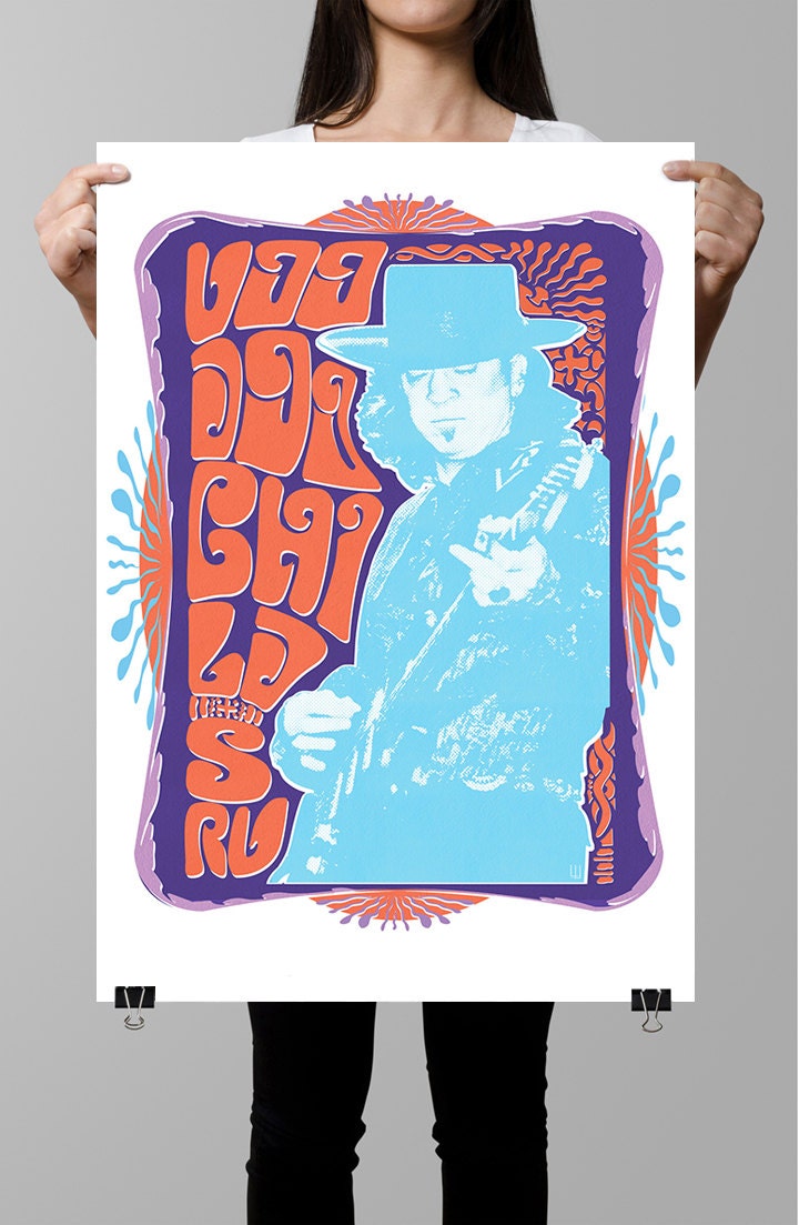 Tribute poster, Stevie Ray,  Vaughn, blues, Texas Flood, Austin, poster, Texas, guitar, rock, The Blues