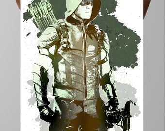 Green Arrow fan Poster, Oliver Queen DC Comics
