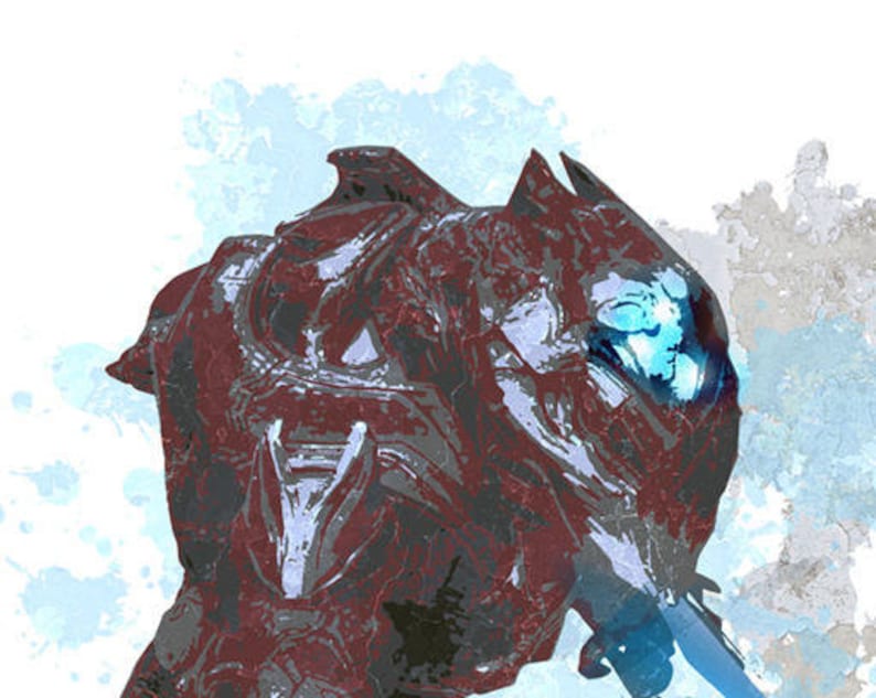Sangheili Zealot Elite Halo Halo 4 Gaming Poster Gamer | Etsy