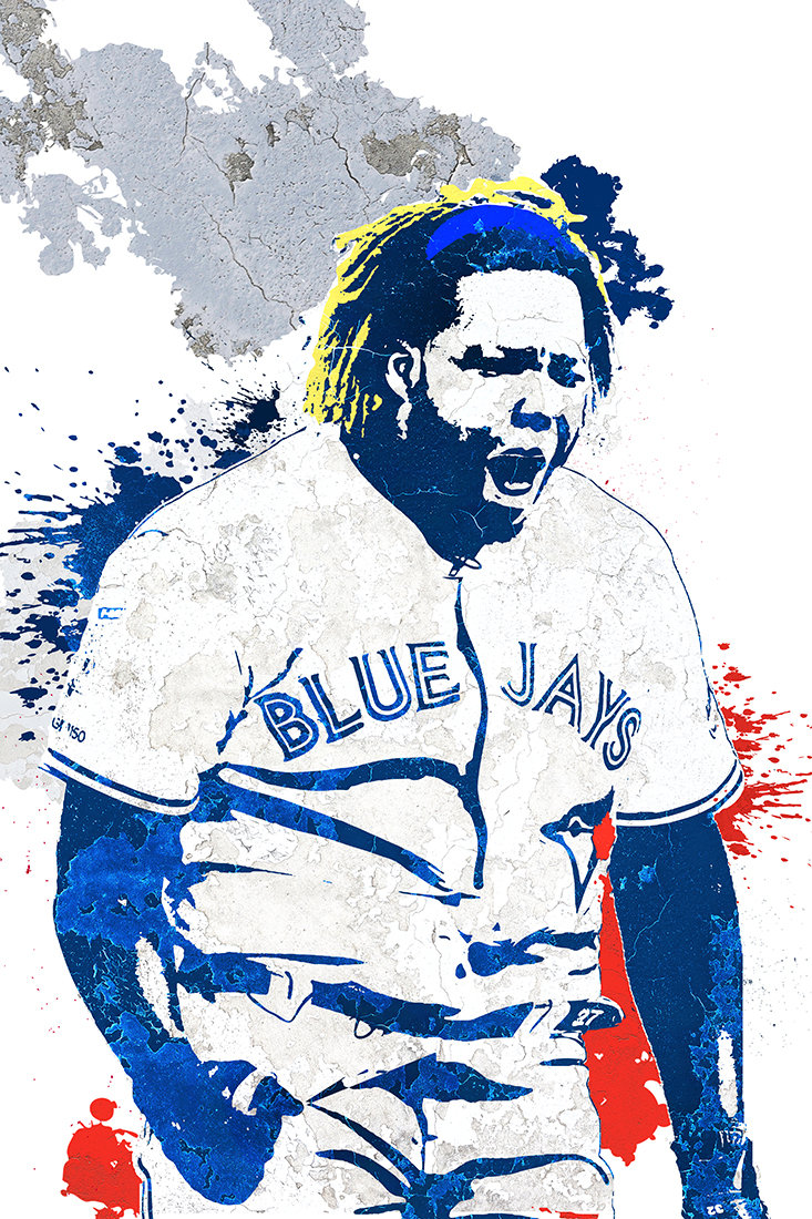 Vladimir Guerrero Jr. Art Poster: Toronto Blue Jays Fan Art Print