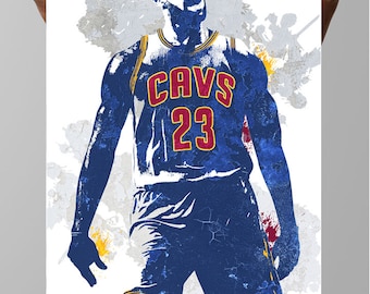 LeBron James Poster: Cleveland Cavaliers Fan Art Print