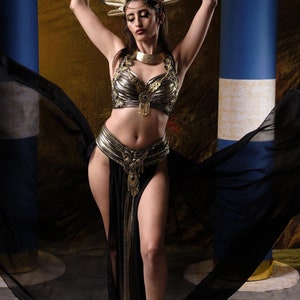 Egyptian Princess costume,  Cleopatra costume, Goddess costume,  Fantasy dress, Gold Goddess halloween costume, Aphrodite, khaleesi