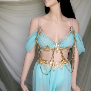 Custom Jasmine Halloween Costume, princess jasmine cosplay