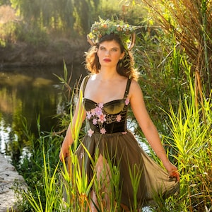 Adult Fairy Costume, Sample sale Ready to Ship fairy dress, fairy cosplay, Woodland fairy, Princess fairy queen costume , Fantasy dress