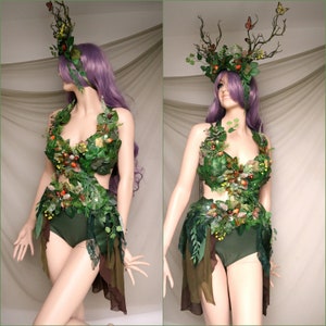 Adult Fairy Costume, Woodland fairy costume, forest fairy costume, cosplay dress, mother nature costume, fairy queen costume, fairy clothing