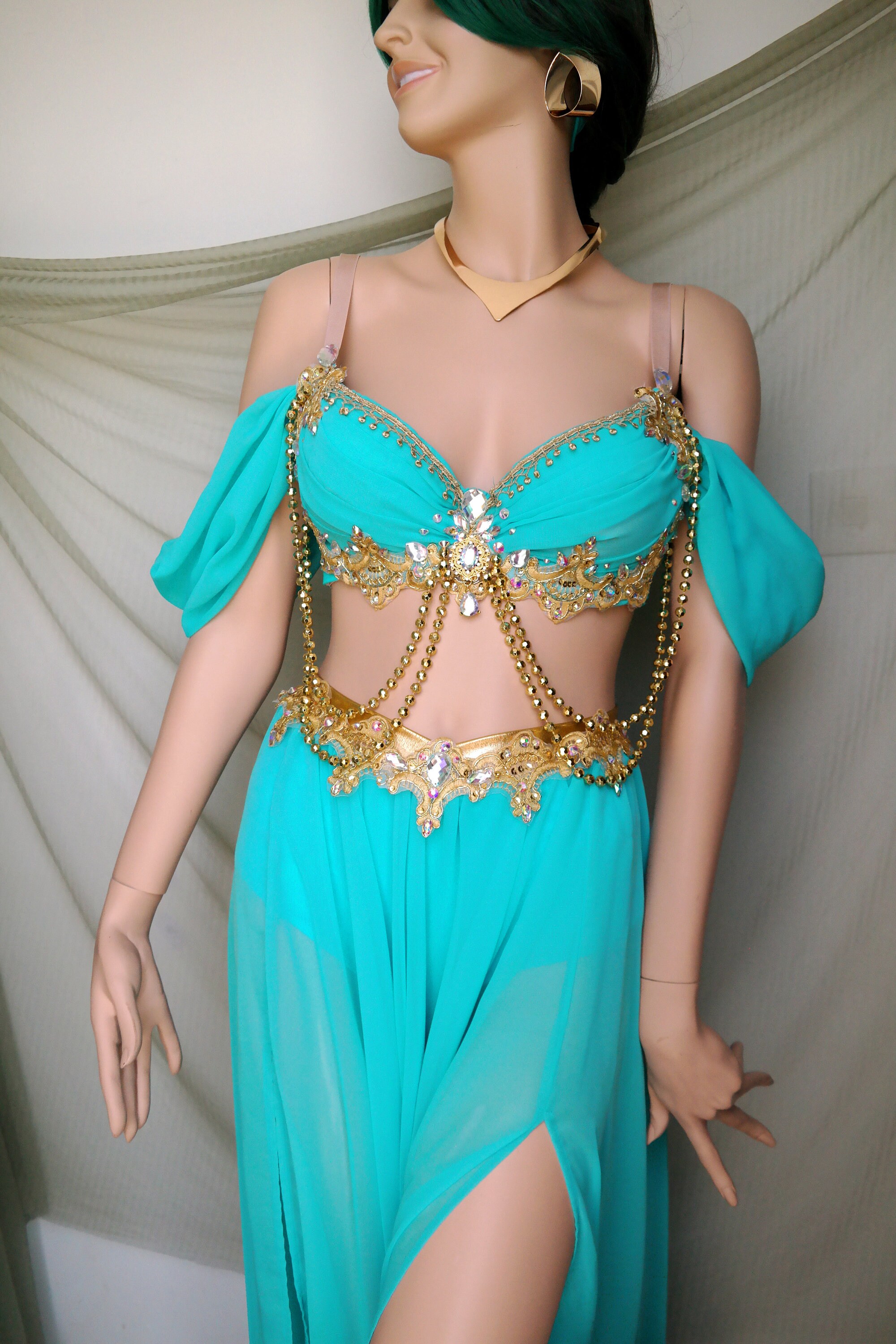 Princess Jasmine Costume Adult Two Colors Available Sexy | Etsy New Zealand