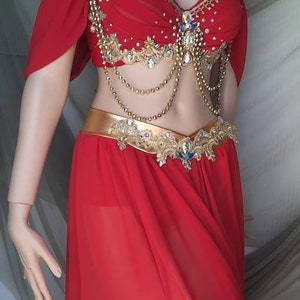 Red Princess Jasmine Costume Adult