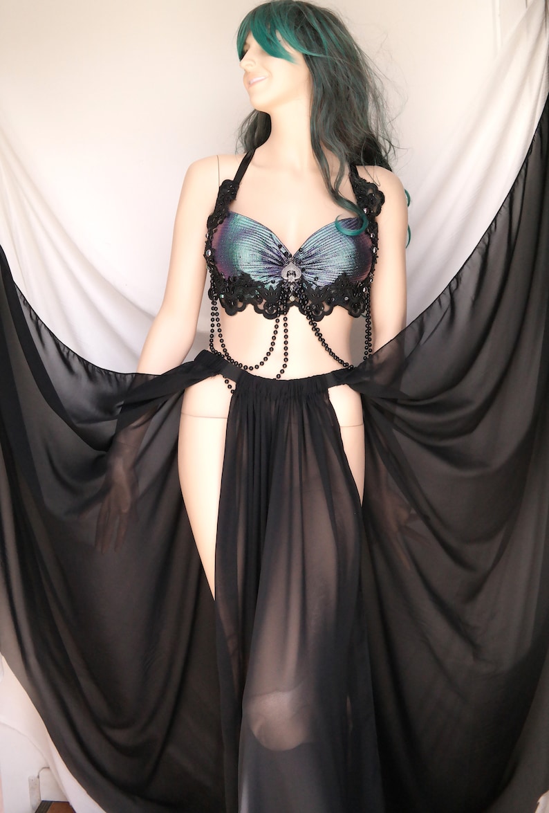 Panel Skirt many colors available Belly Dance Skirt Sheer Etsy