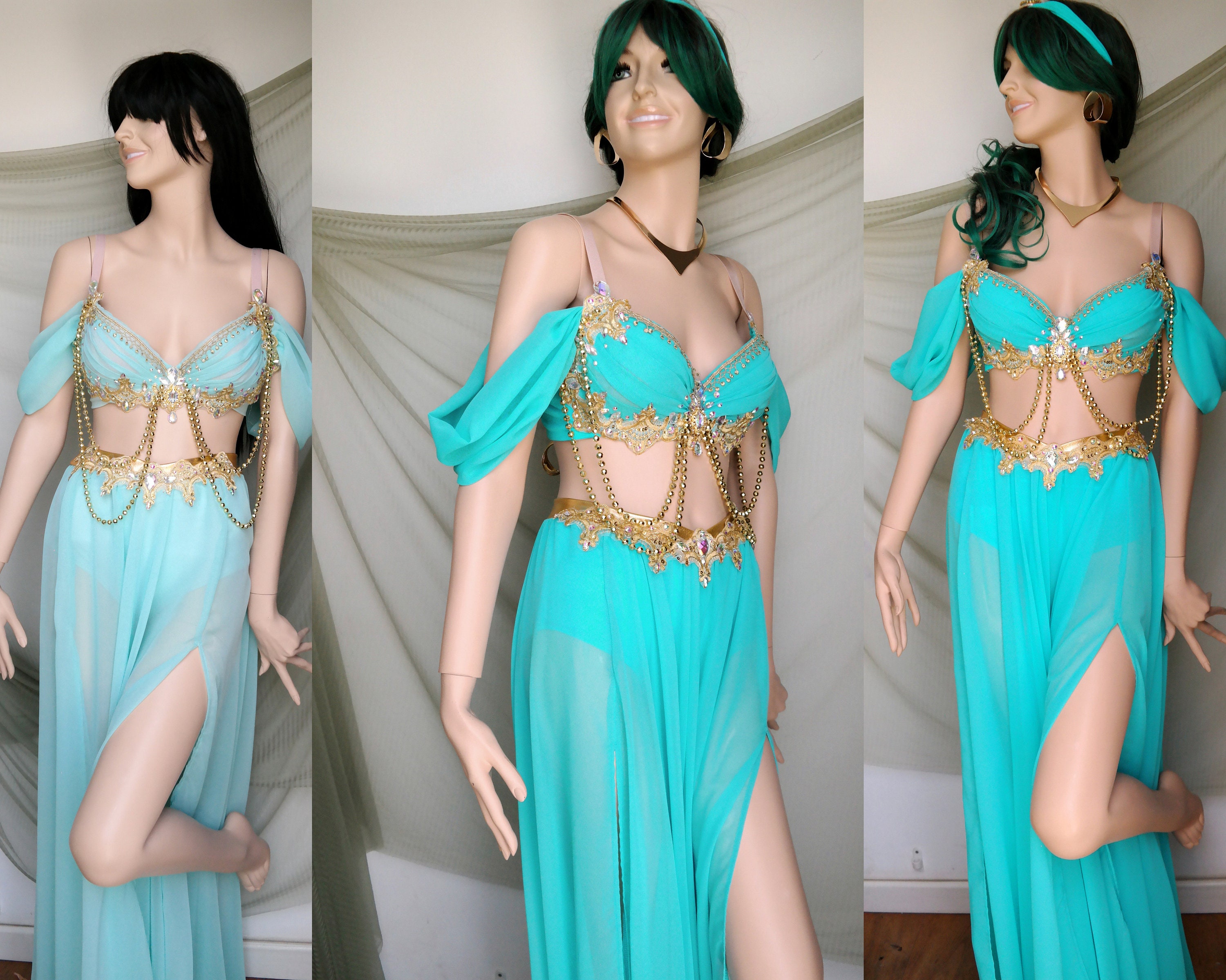 Vrijlating Neerduwen filosoof Princess Jasmine Costume Adult Two Colors Available Sexy - Etsy
