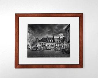 Place Royale, Old Quebec, Vieux Québec - Art Print with Mat, 11x14 in or 8x10 in