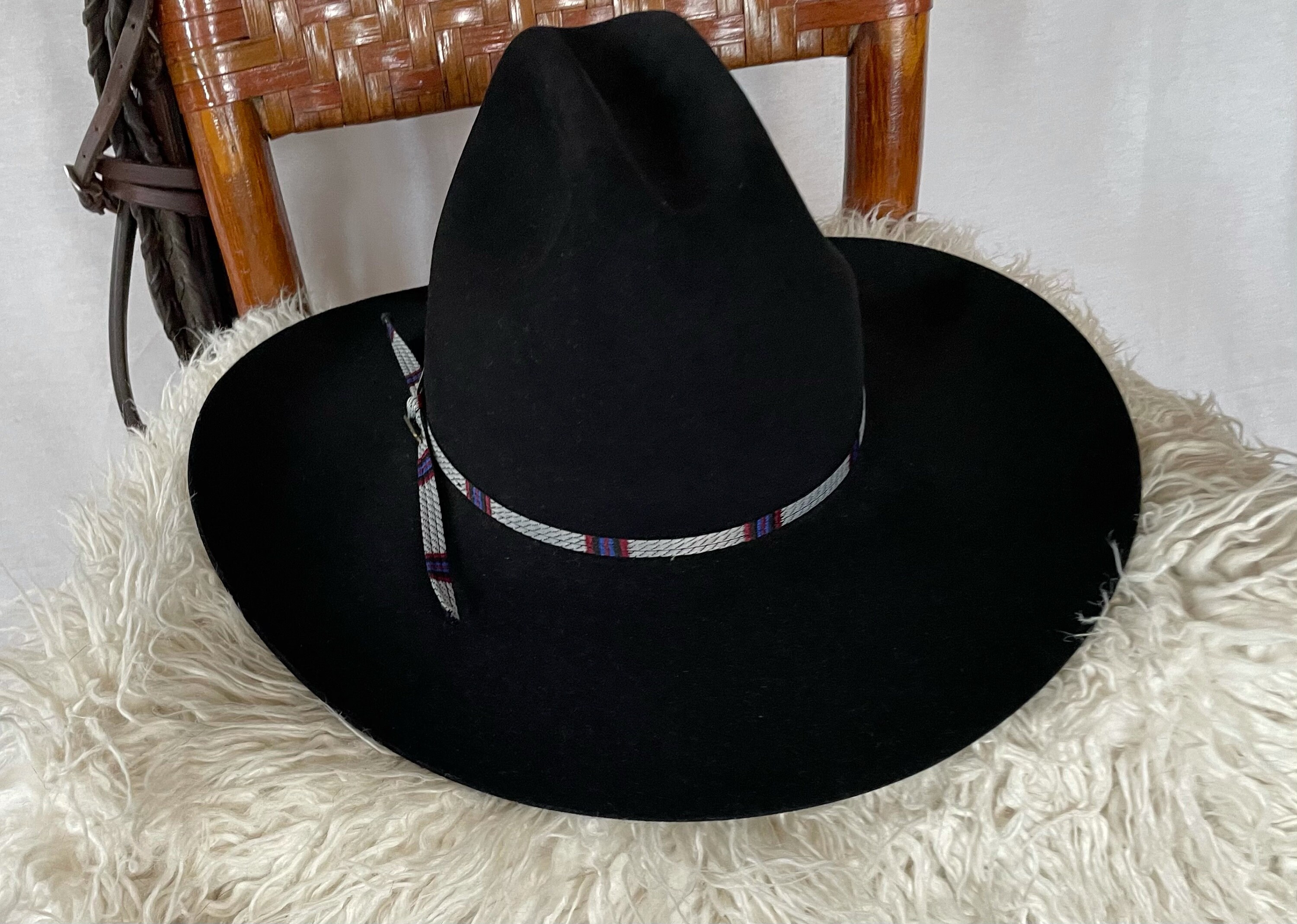 VINTAGE Stetson 7 3/8 Cowboy Hat 4x Felt Cowboy Hat, New Old VINTAGE Stetson 7 3/8 Cowboy Hat 4x Felt Cowboy Hat, New Old