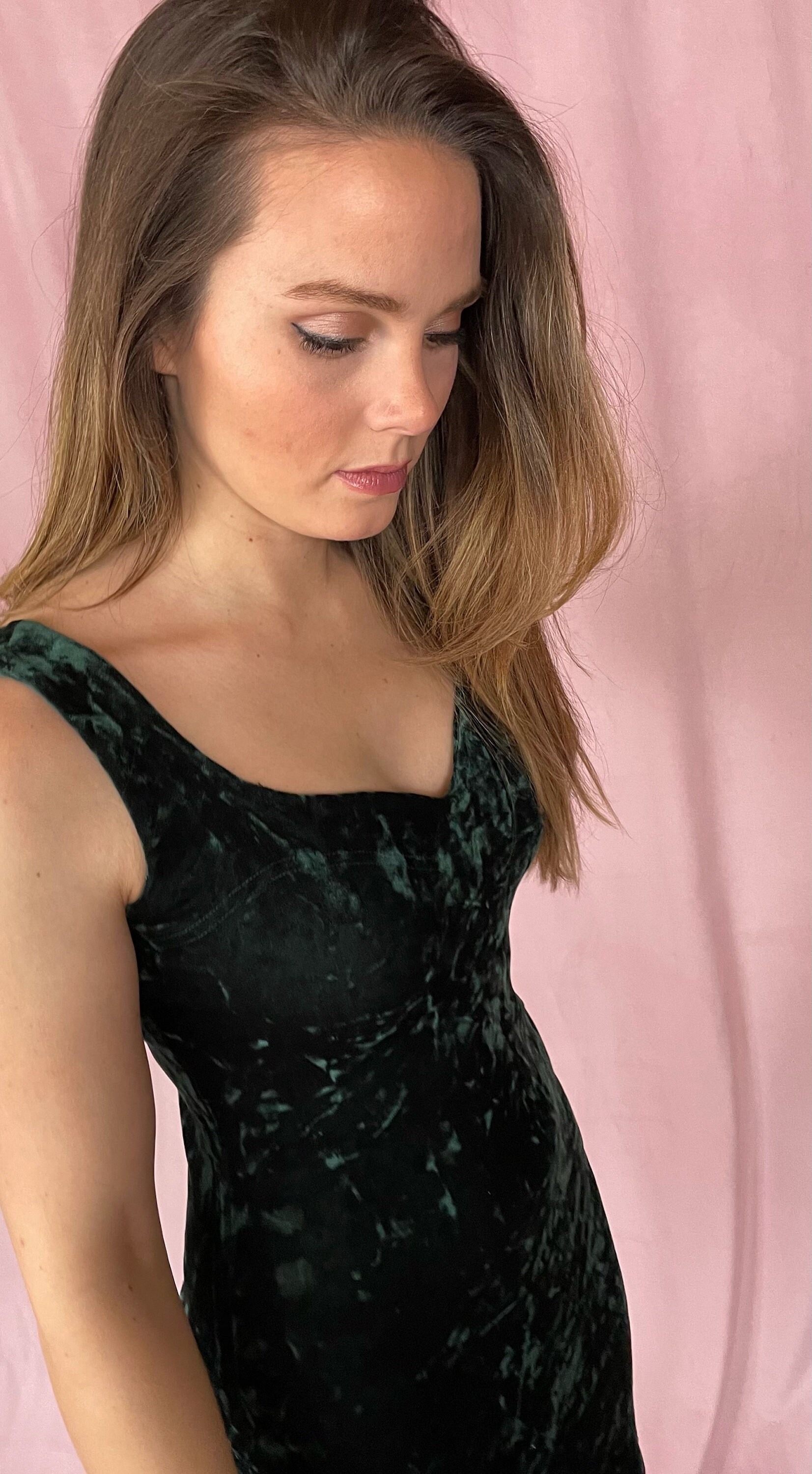 VINTAGE 80s Betsey Johnson Punk Label Emerald Green Velvet Dress, Size M -  Etsy