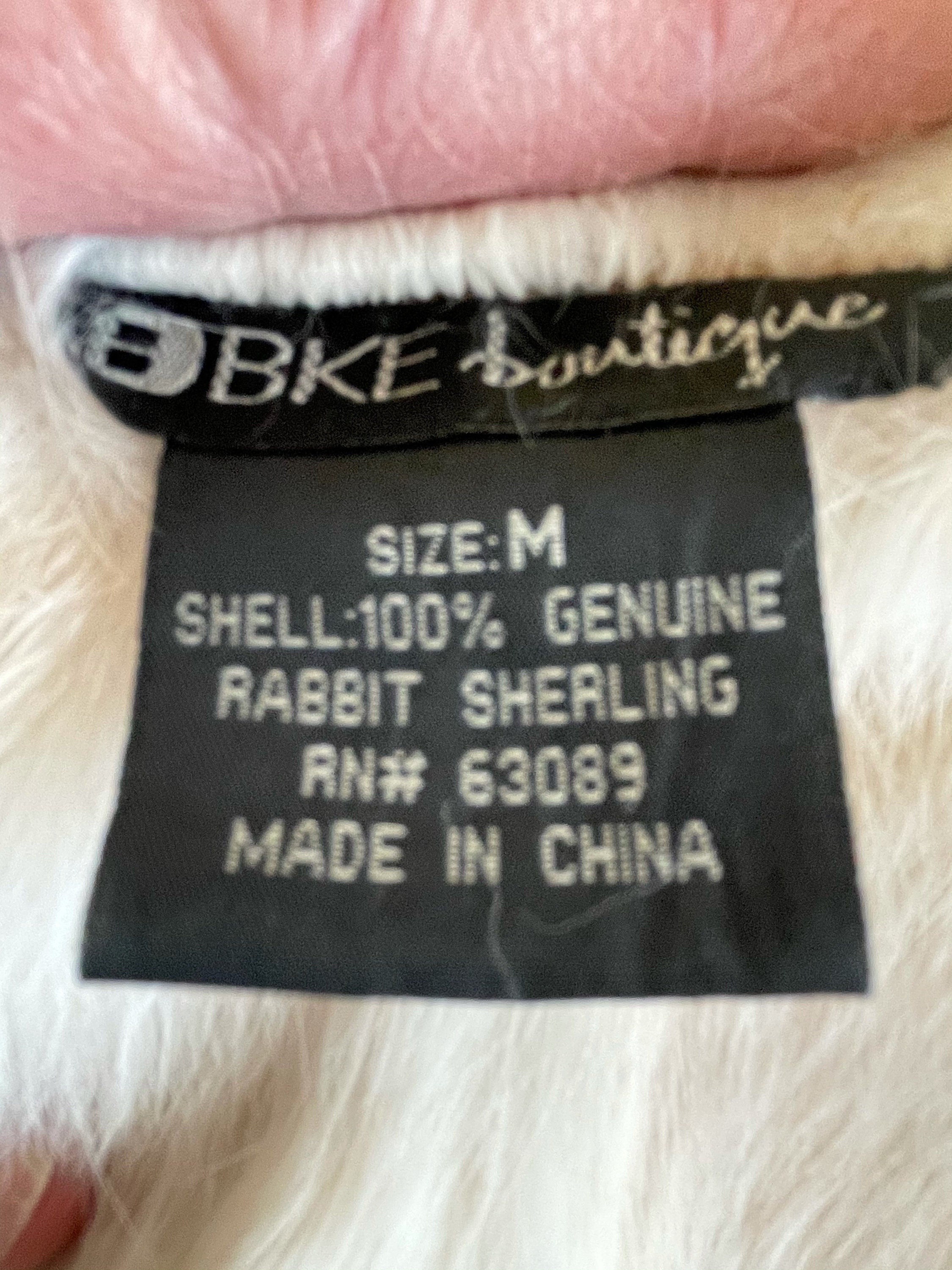 VINTAGE Y2K Rabbit Shearling Jacket - Etsy