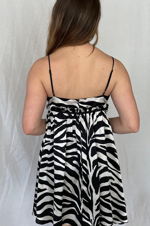 VINTAGE Betsey Johnson tiger print dress 100% silk - image 5