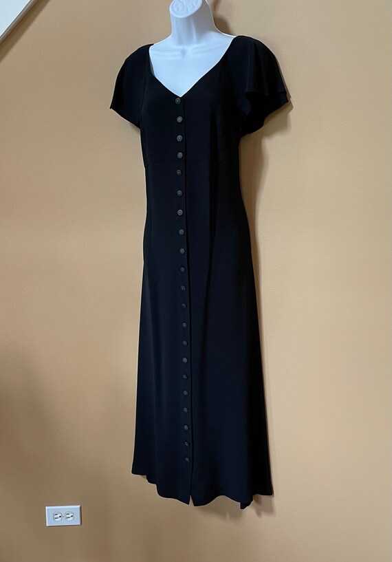 VINTAGE 90s Betsey Johnson Long Black Dress - Etsy