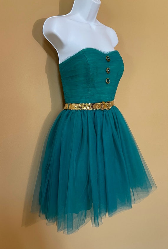 Betsey johnson teal dress online