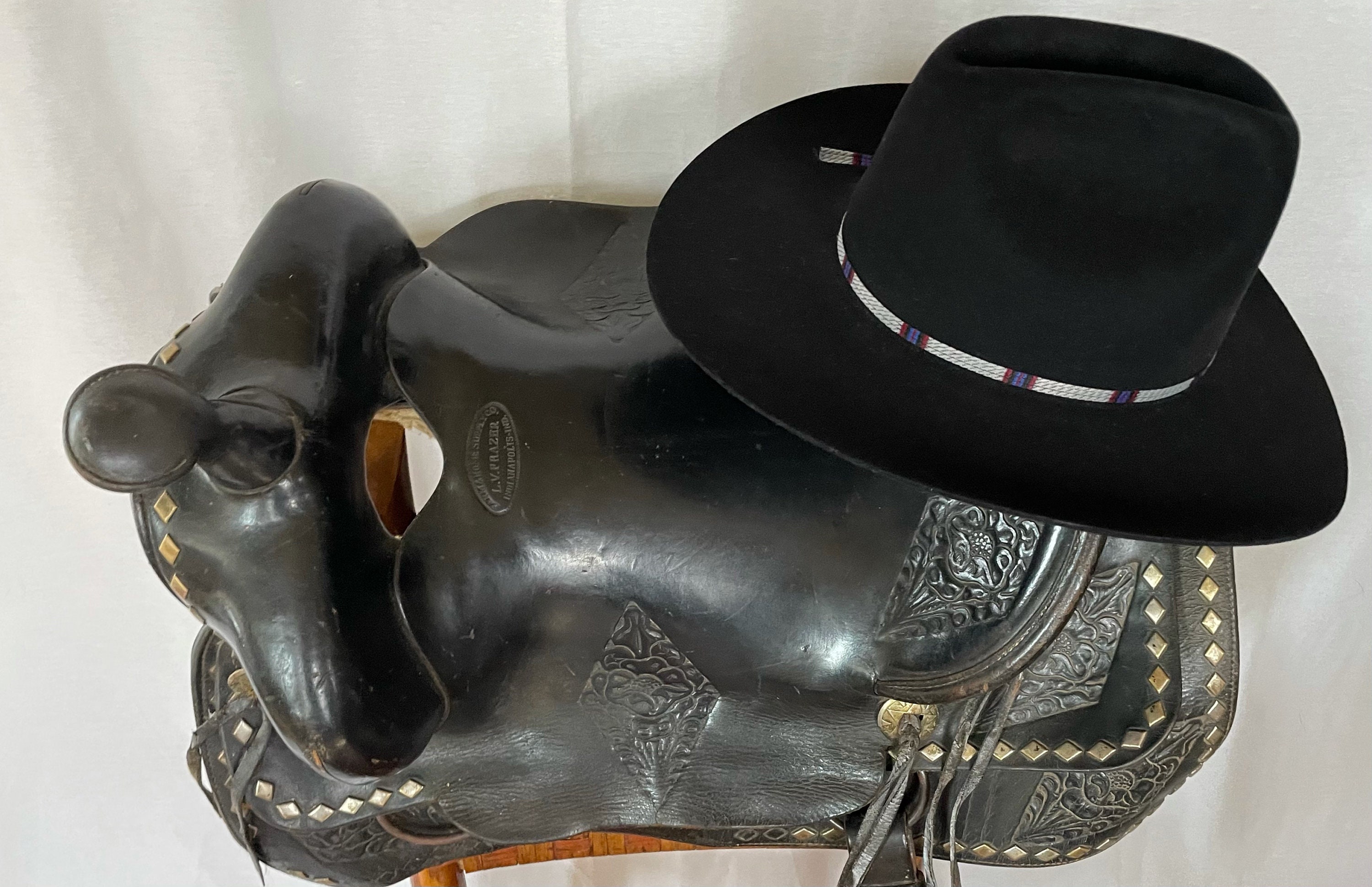 VINTAGE Stetson 7 3/8 Cowboy Hat 4x Felt Cowboy Hat, New Old VINTAGE Stetson 7 3/8 Cowboy Hat 4x Felt Cowboy Hat, New Old