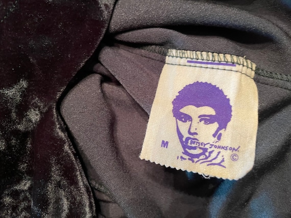 VINTAGE 80s Betsey Johnson Punk Label Emerald Green Velvet VINTAGE 80s Betsey Johnson Punk Label Emerald Green Velvet