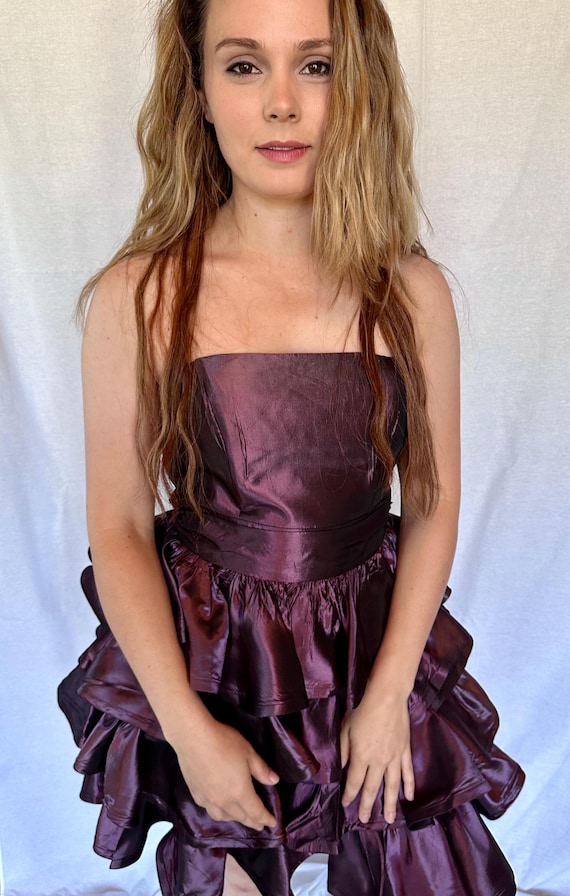 betsey johnson purple dress Betsey Johnson Purple Sequin spaghetti strap Sleeveless Bodycon mini D Queen City Reloved