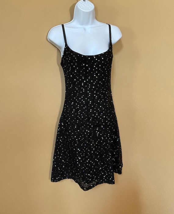 VINTAGE Betsey Johnson Dress, Black Lace Mesh With Sequins - Etsy VINTAGE Betsey Johnson Dress, Black Lace Mesh With Sequins - Etsy