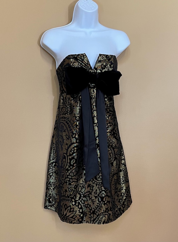 betsey johnson gold dress Bow Satin Yellow A-Line Sweetheart Prom Dress – Sassymyprom