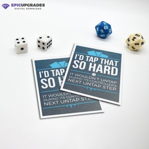 Descarga digital / Toque ese arte personalizado para mangas MTG / 2.5" x 3.5" JPG Funny Art Magic the Gathering (No es un producto físico)