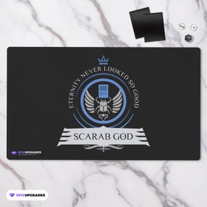 Scarab God Commander Playmat - Magic the Gathering 24&quot;x14&quot; Custom EDH Dimir MTG Card Mat