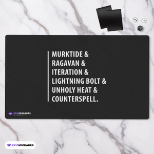 Murktide Faction - Playmat - Magic the Gathering Modern Izzet Archetype Gift 24&quot;x14&quot; MTG Card Mat