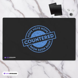 Stamp of Disapproval - Playmat - Magic the Gathering Blue Control Player 24&quot;x14&quot; MTG Counterspell Card Mat Accessory