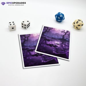 Digitale download | Moeras geïnspireerde aangepaste kunst voor MTG mouwen | 2,5" x 3,5" JPG Art Black Magic the Gathering (geen fysiek product)