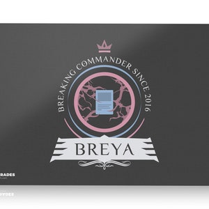 Commander Breya Playmat Magic the Gathering 24x14 Custom Etherium ...