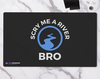 Scry Me A River Bro Playmat - Magic the Gathering 24"x14" Funny Custom MTG Card Mat Minimalist Gift Accessory