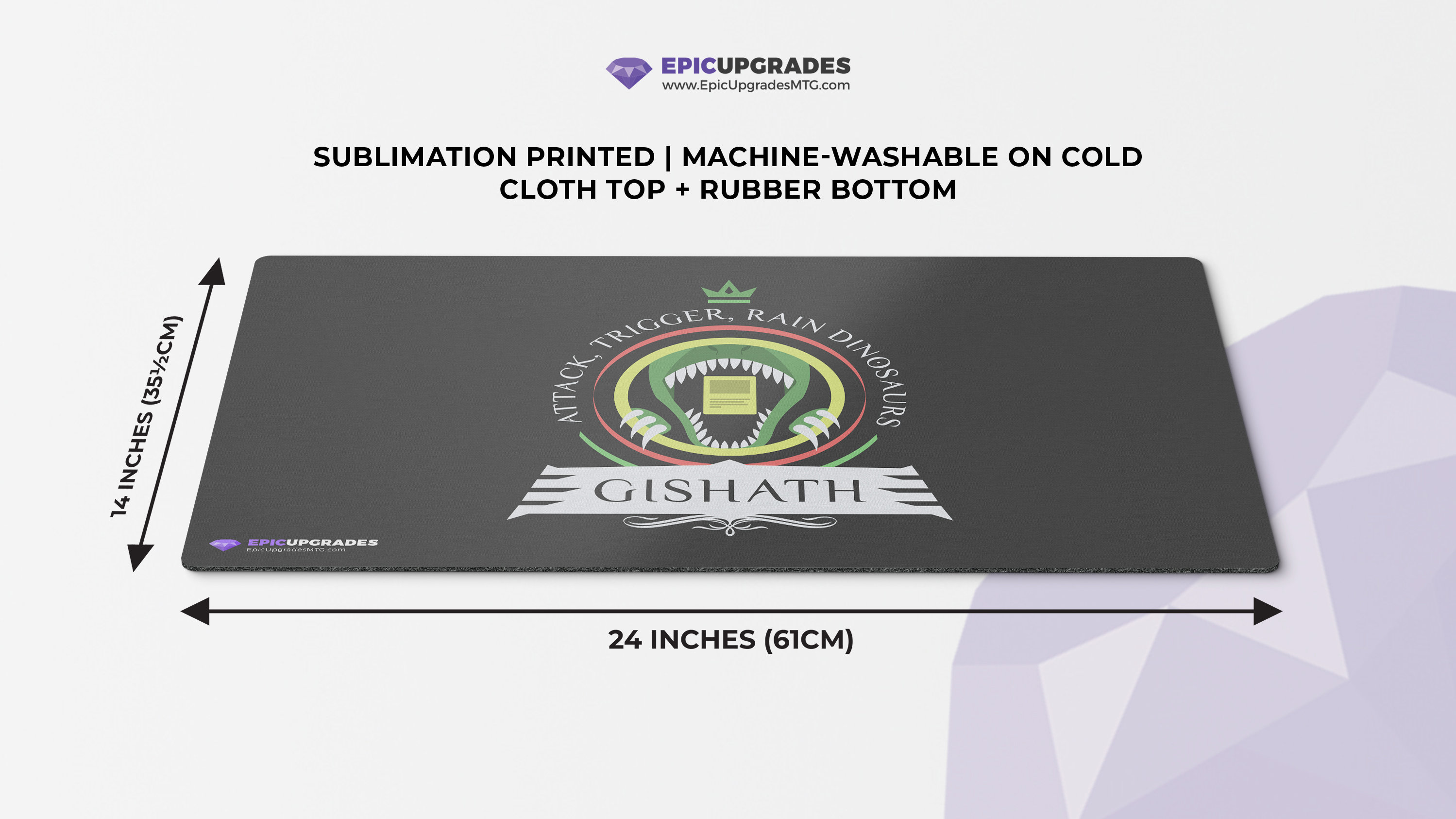 Commander Gishath Playmat Magic The Gathering 24 x14 Tribal commander-gishath-playmat-magic-the-gathering-24-x14-tribal