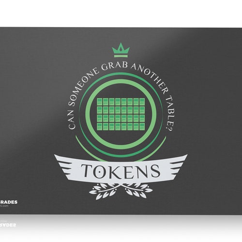 Tokens Life Playmat Magic the Gathering 24x14 Etsy
