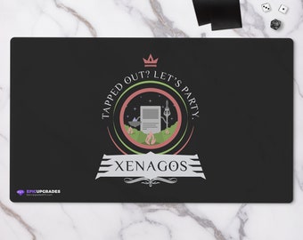 Commander Xenagos Playmat - Magic the Gathering 24"x14" Custom EDH Red Green Gruul God of Revels MTG Card Mat