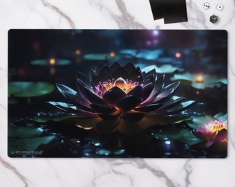 Black Lotus Inspired Playmat - Iconic Wonders | 24"x14" Reimagined Card Artwork Magic the Gathering MTG Play Mat