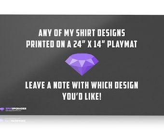 Custom Playmat (Choose any of my Designs) - 24"x14" Card Mat