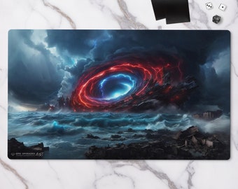 Cyclonic Rift Inspired Playmat - Iconic Wonders | 24"x14" Reimagined Card Artwork Magic the Gathering MTG Play Mat